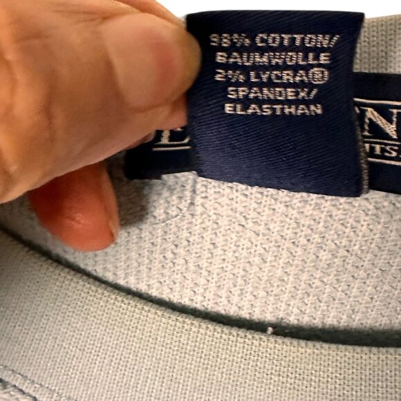 Lands End Large Mens Light Blue Casual Crewneck Sweatshirt - Picture 11 of 12